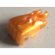 LEGO kéz gorillakéz láng mintával, gyöngyház arany (69728)